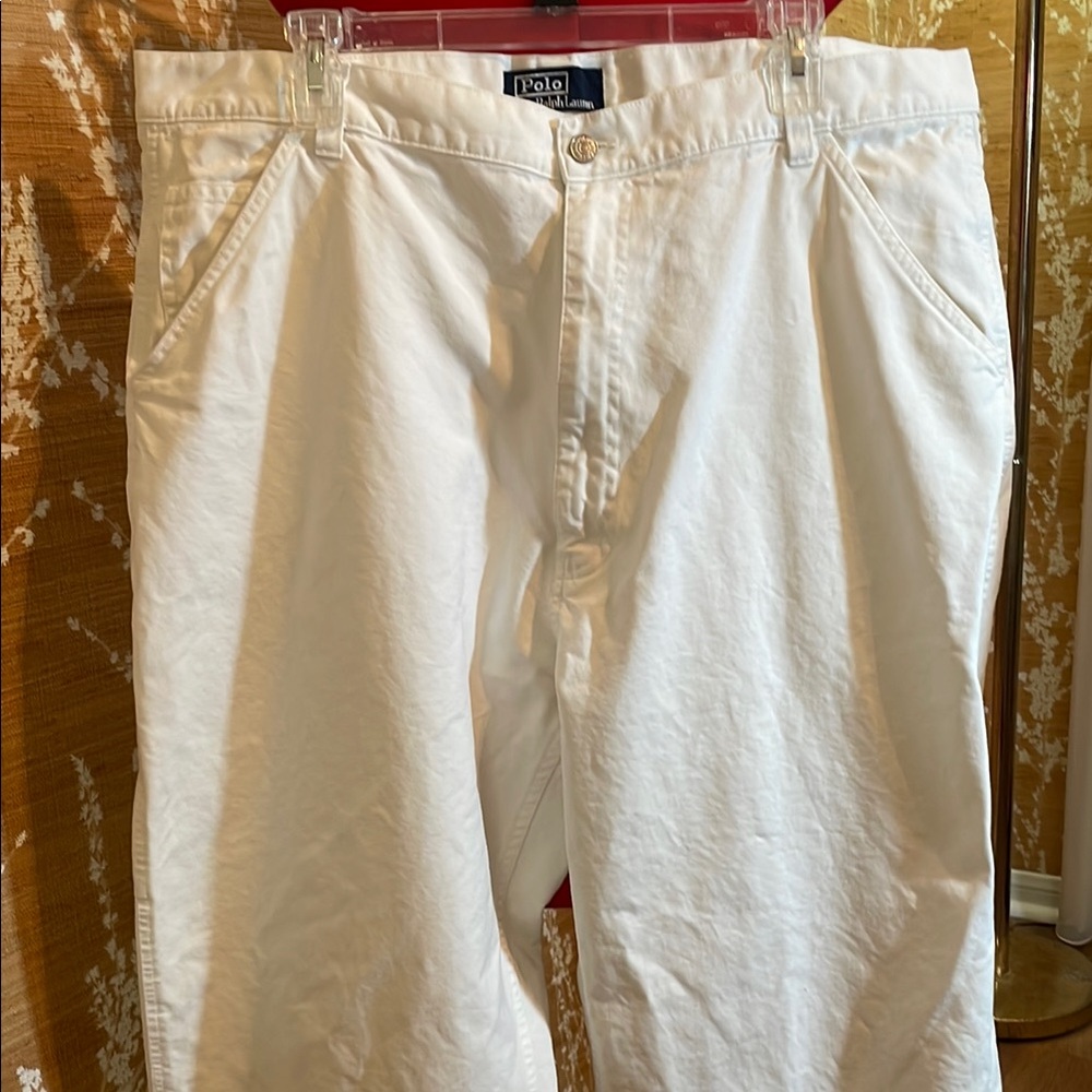 Polo by Ralph Lauren White Cargo Pants